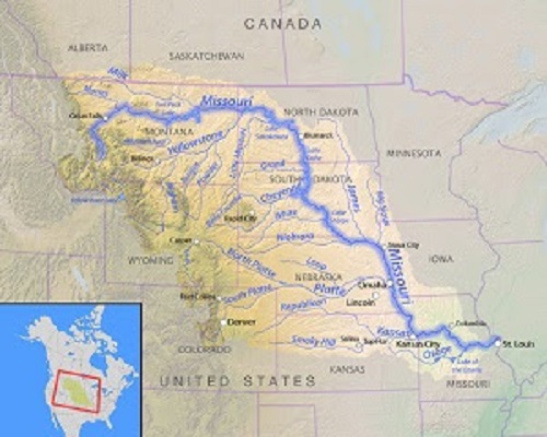 Missouri River Map