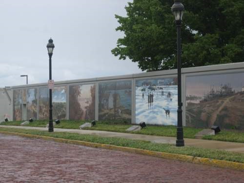 Floodwall murals